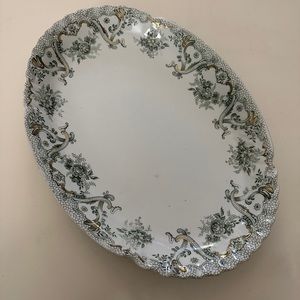 John Edwards Keswick Vintage 16” Serving Platter Floral China
